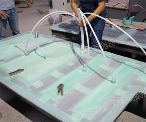 玻璃鋼硅膠模具定制 新型VPI硅膠真空灌注成型工藝 硅膠真空袋壓工藝模具 用于風電/船艇/化糞池/汽車零部件等